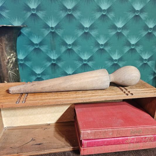 Vintage Wooden Conical Pestle Apothecary or Kitchen Tool