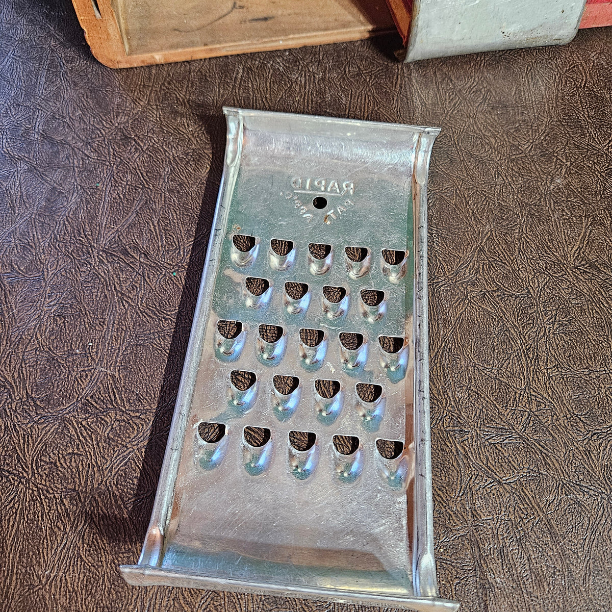 Pair of Vintage Rapid Metal Kitchen Graters