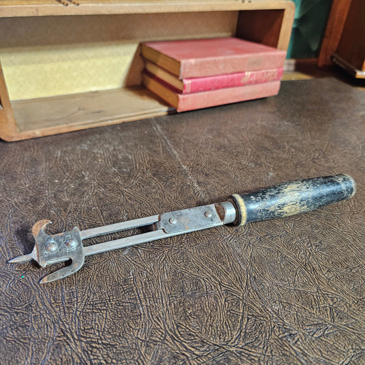 Antique Gardner Can Opener with Wood Handle