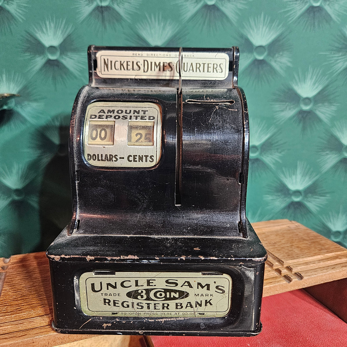 Uncle Sam’s 3 Coin Register Bank Working Mechanical Bank
