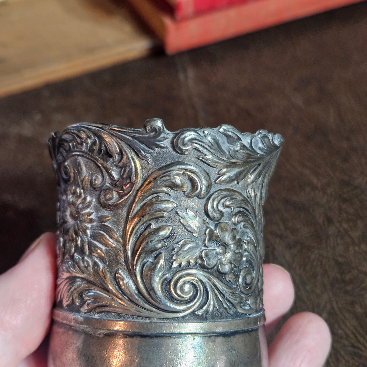 Meriden Quadruple Plate Floral Toothpick Holder