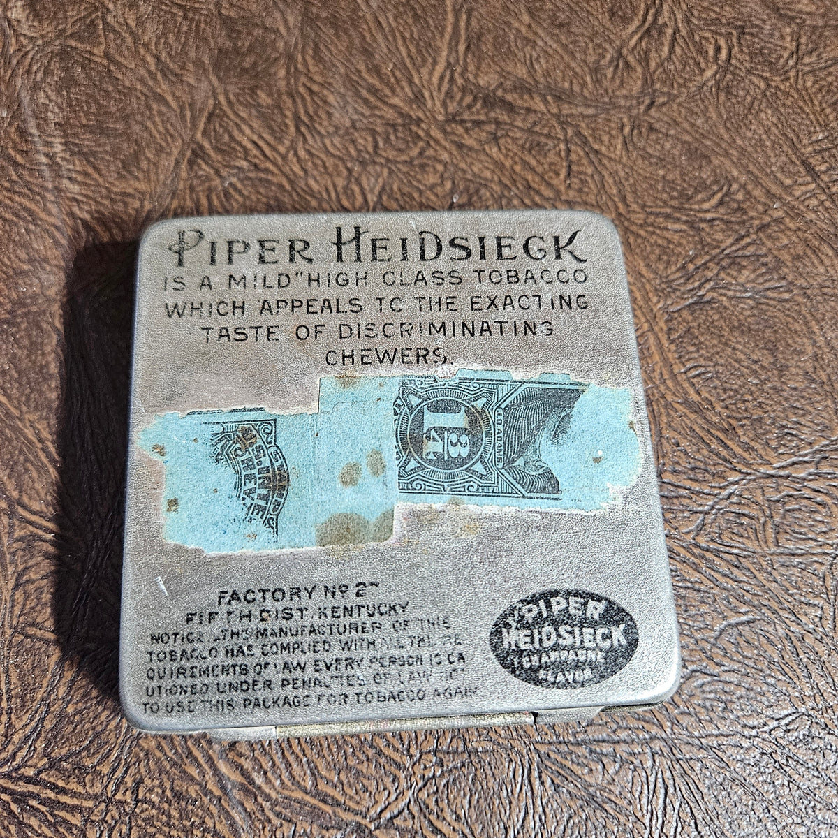 Piper Heidsieck Champagne Flavor Chewing Tobacco Tin