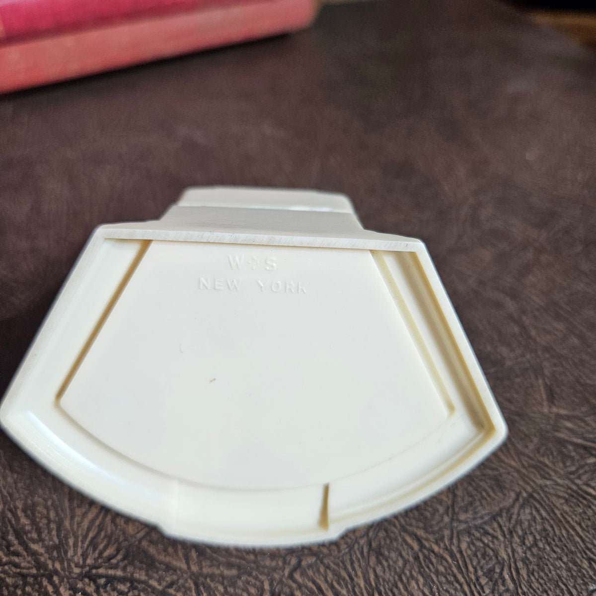 Vintage Ben Bridge Seattle Ring Box – Cream & Burgundy Jewelry Presentation Box