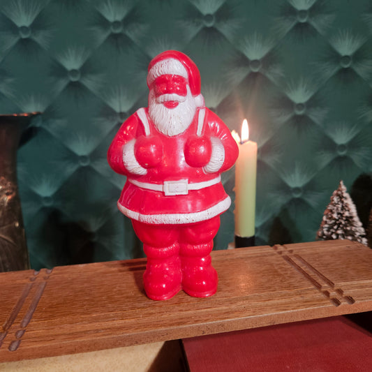 Empire Plastic Santa Claus Figure Carrying a Sack, Approx. 6 Inches