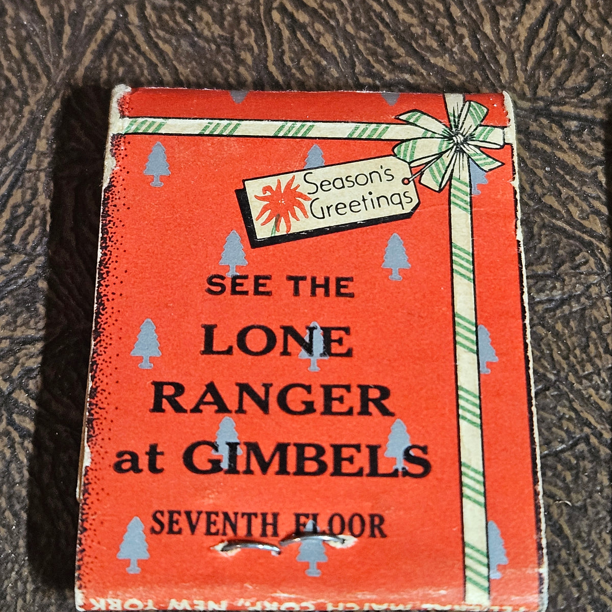Gimbels and NOMA Christmas Advertising Matchbook Pair