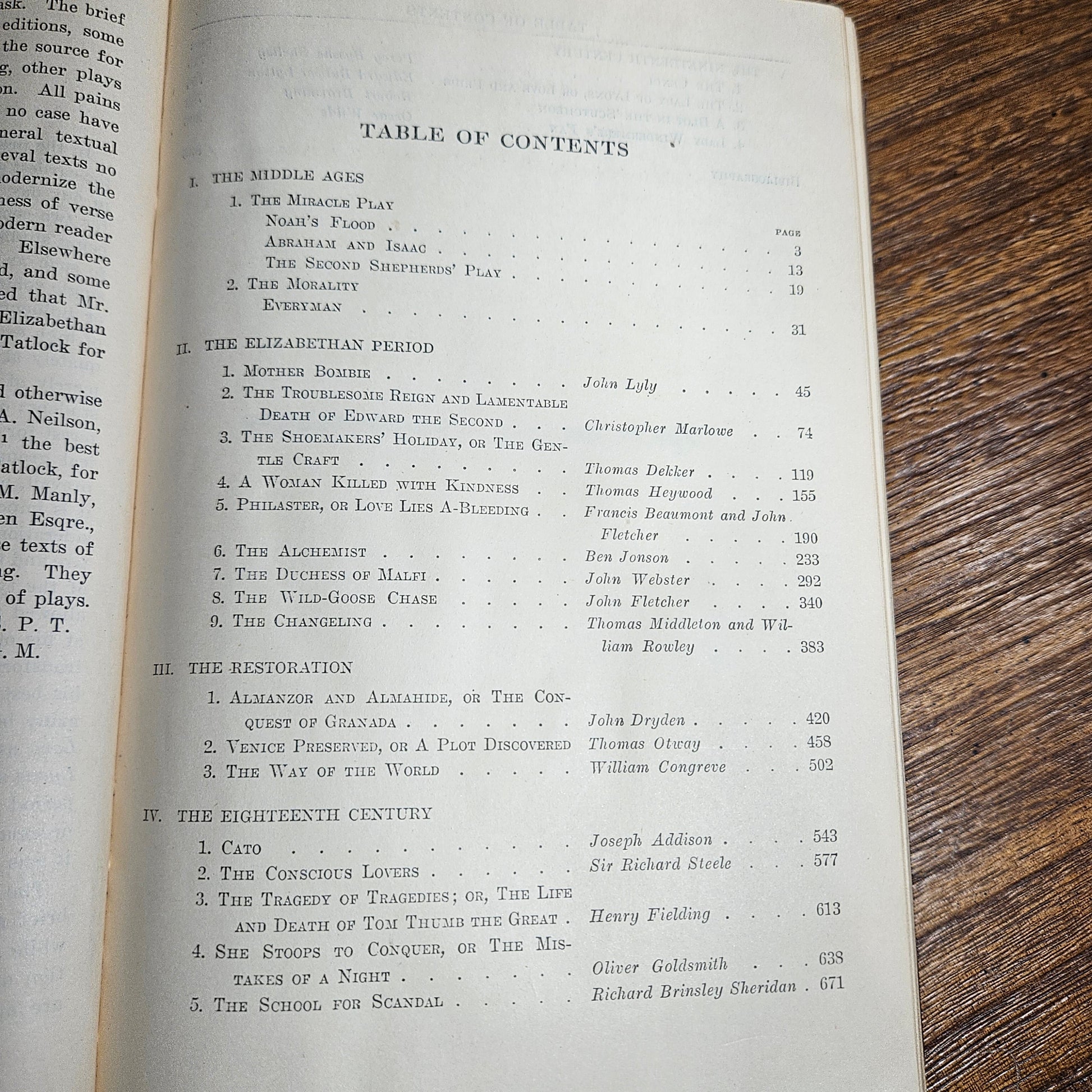 antique 1916 english plays book hardcover