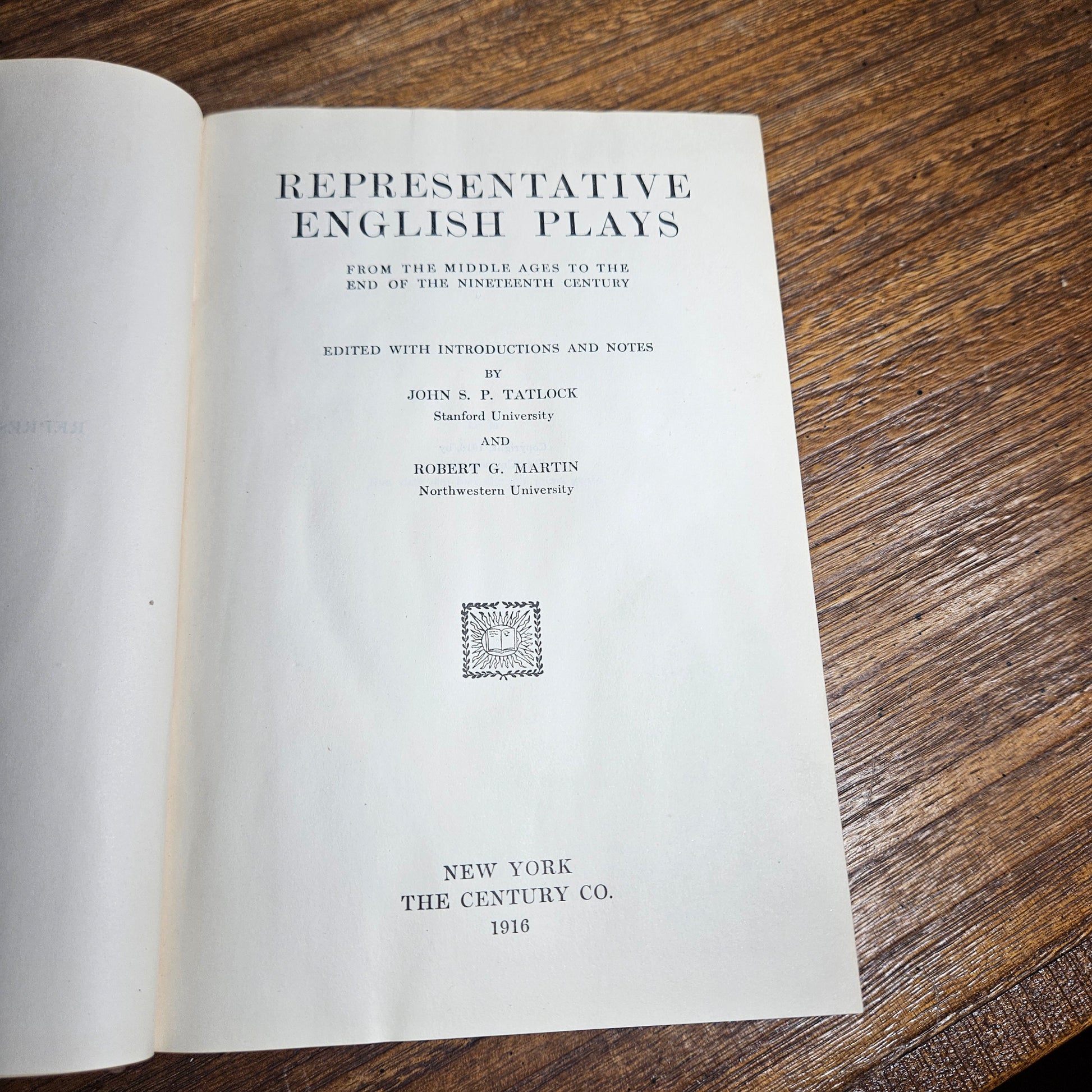old book 1916 classic english plays collection