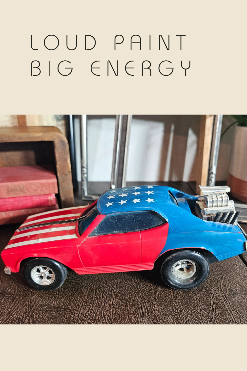 Vintage Hong Kong Patriotic Toy Muscle Car