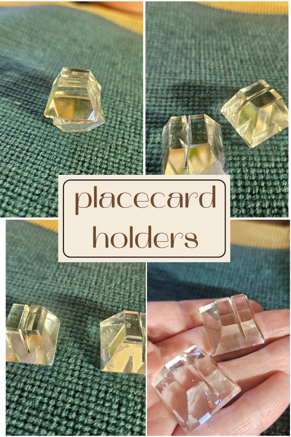 Set of Vintage Place Card Holders