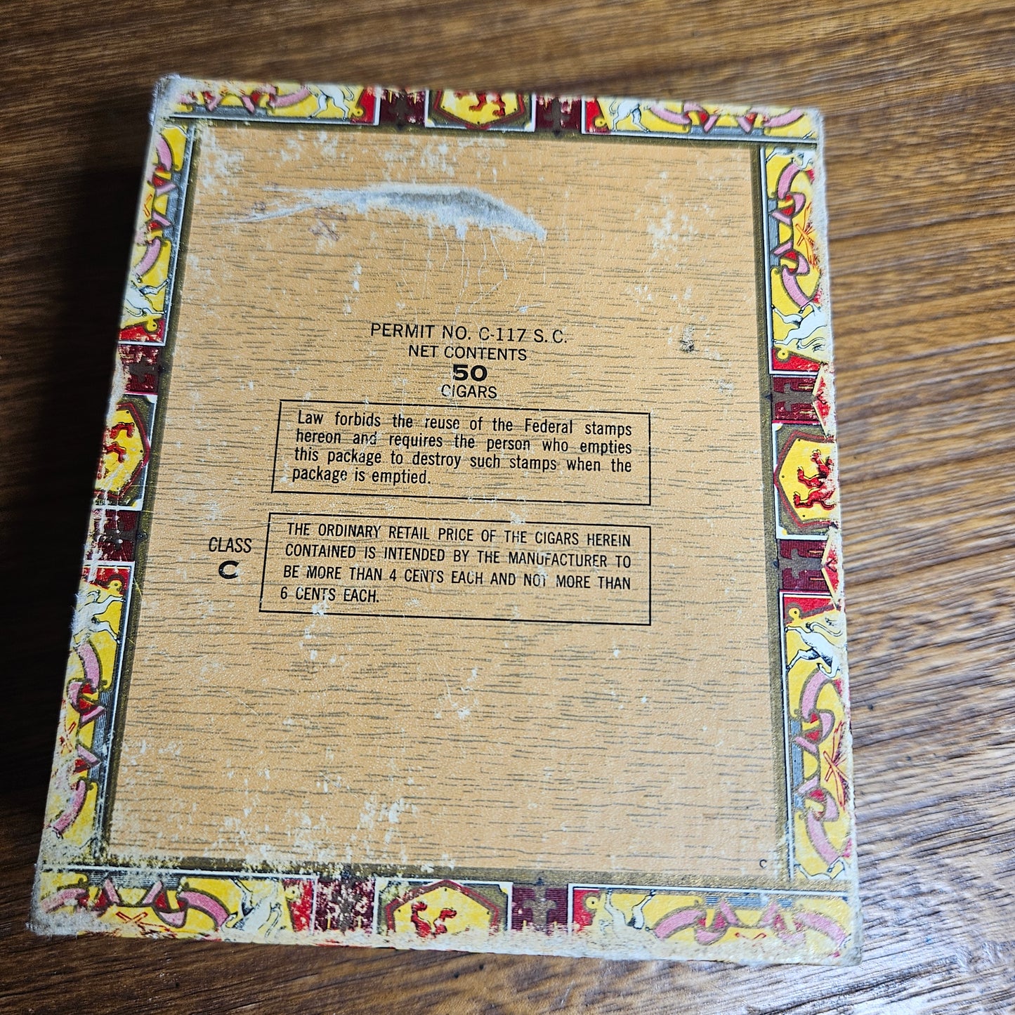 Vintage Roi-Tan Cigar Box Storage Case