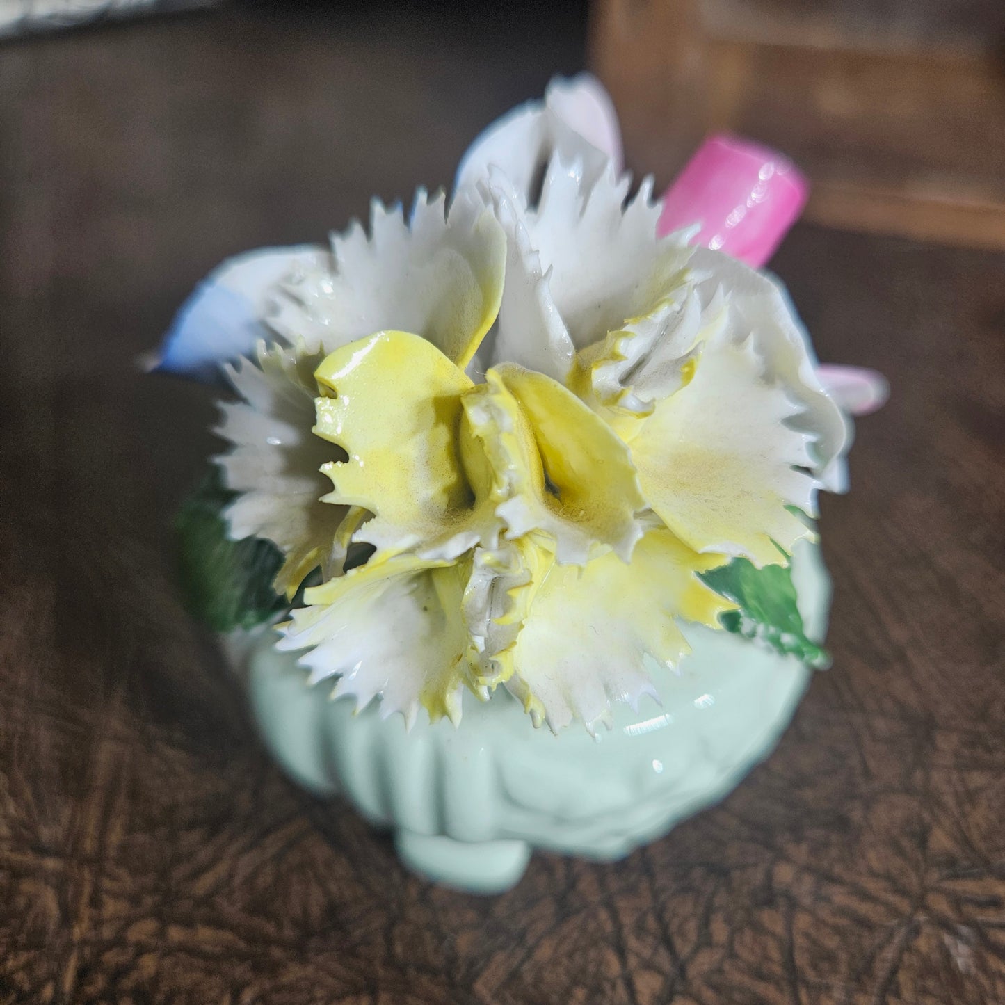 Decorative porcelain flower arrangement 