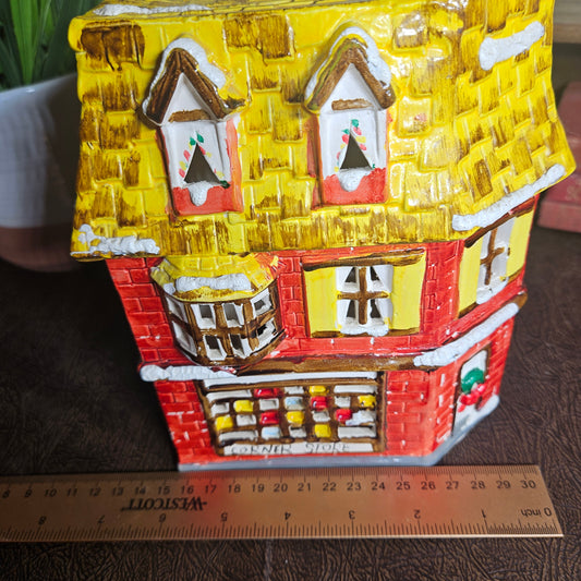 Dept 56 Snow Village corner store miniature