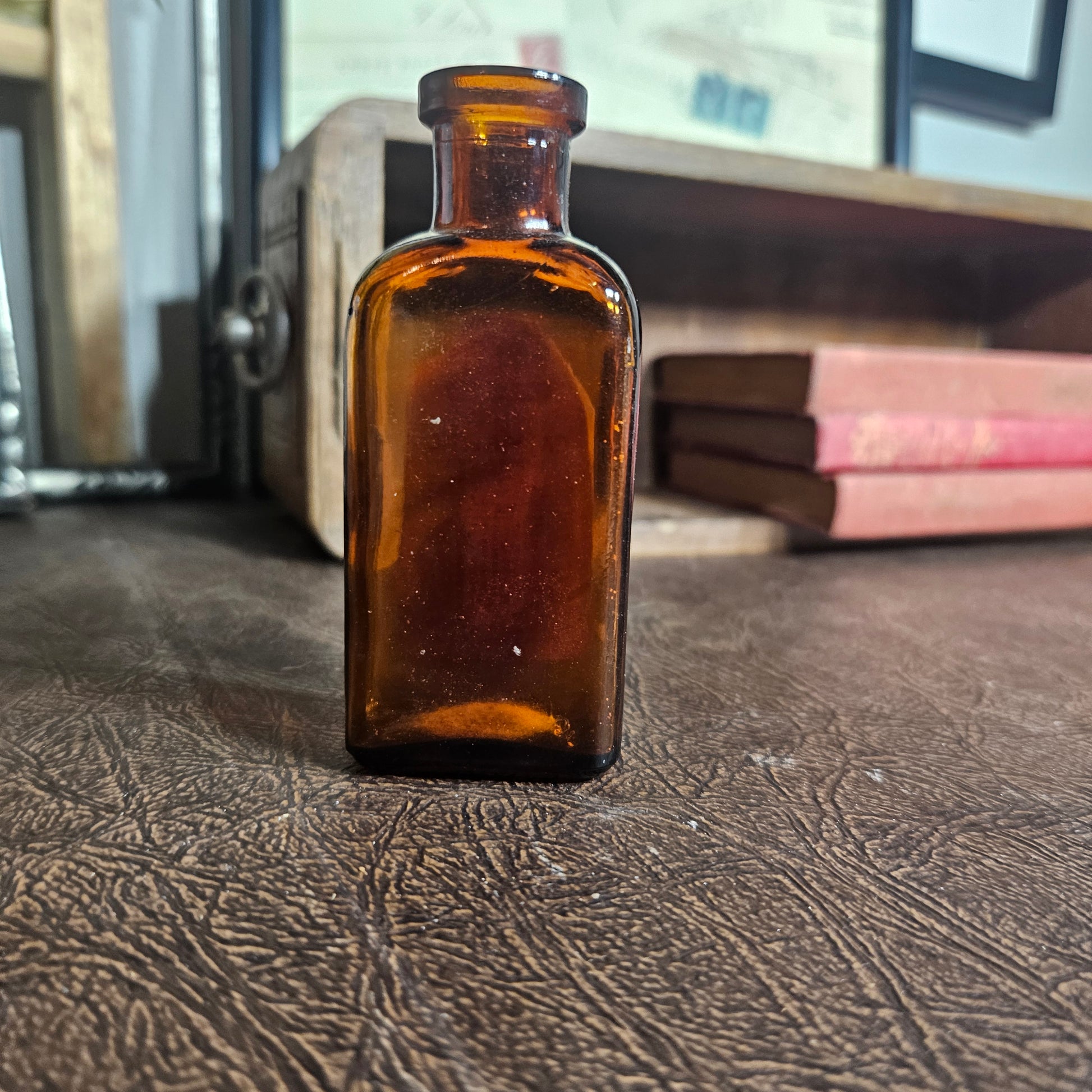 Brown glass bottle 