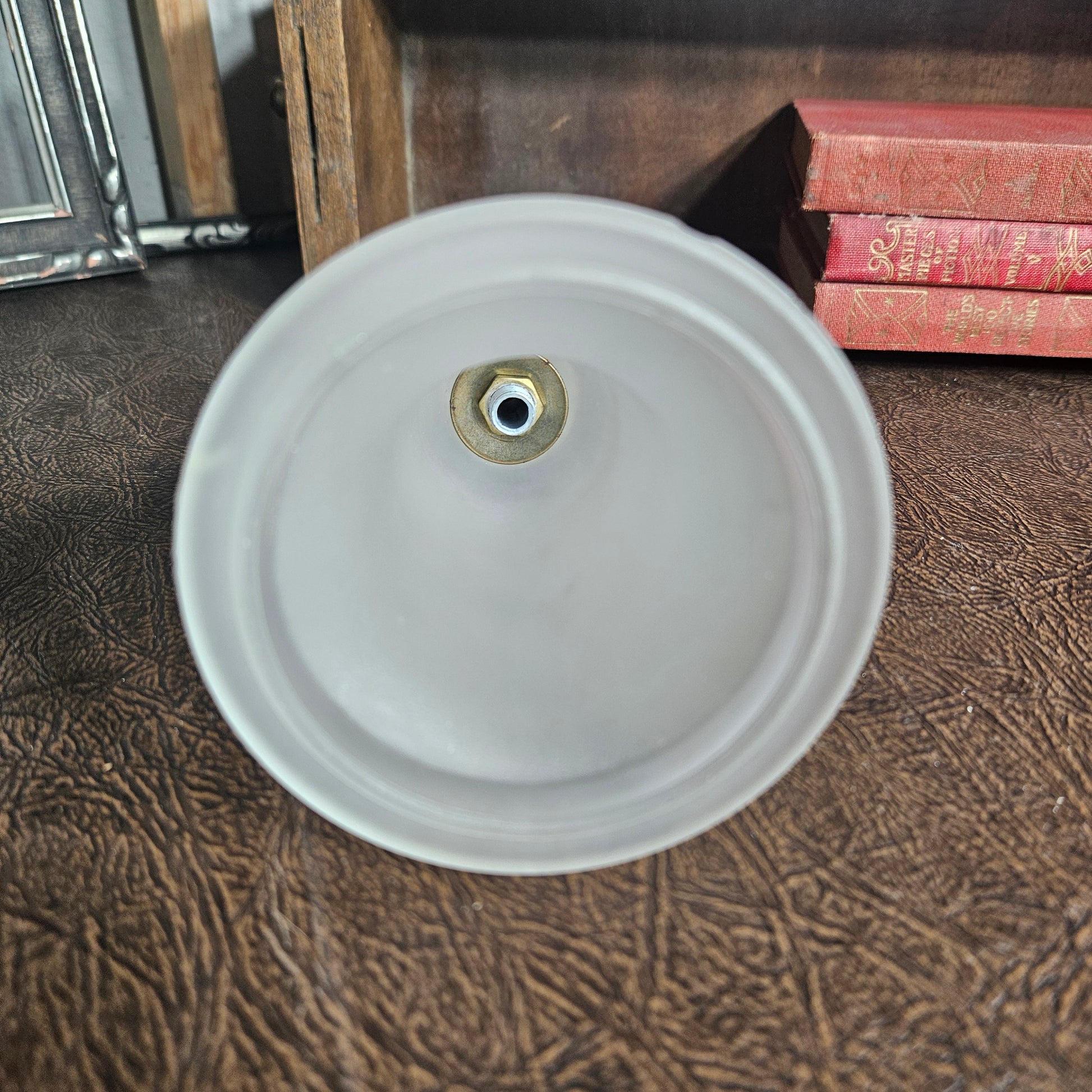 small bell shaped glass lamp shade