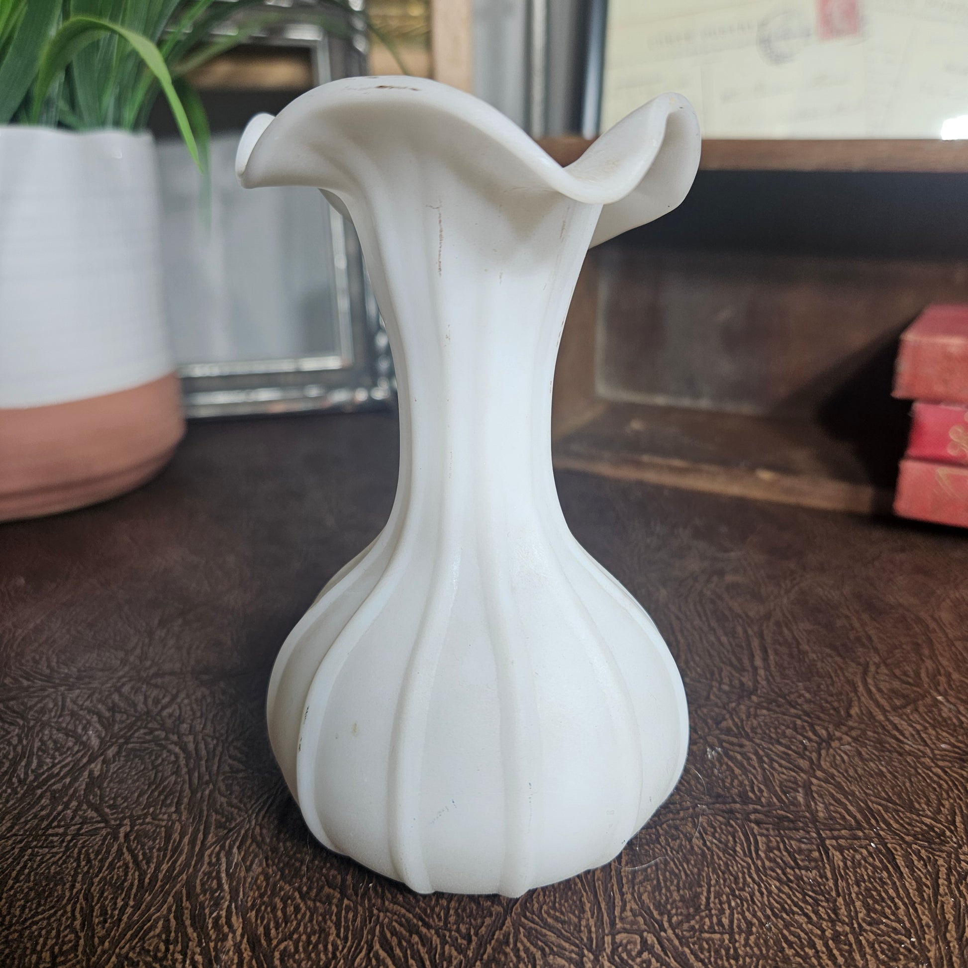 hand painted floral vase
