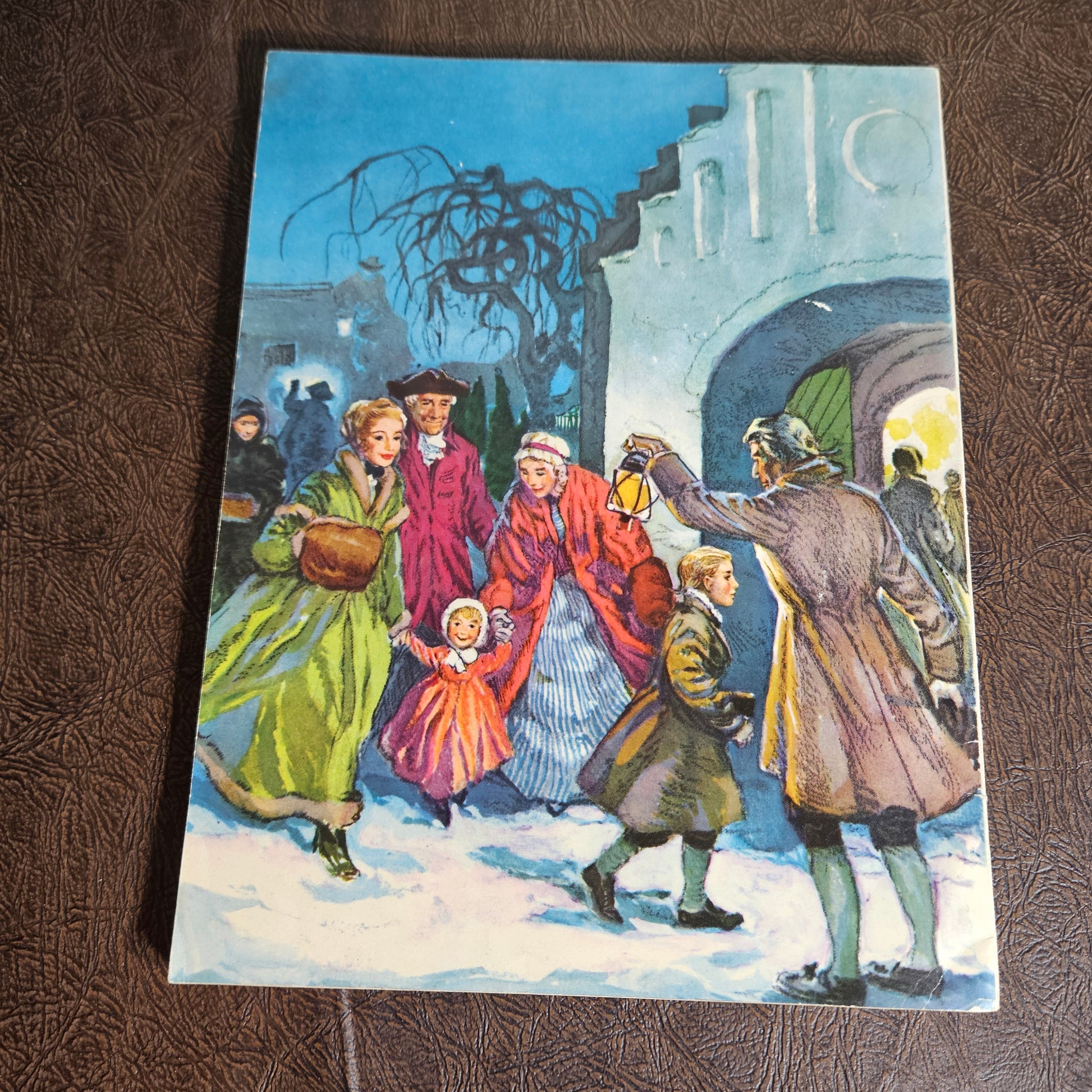 Old Scandinavian holiday book suitable for festive decor