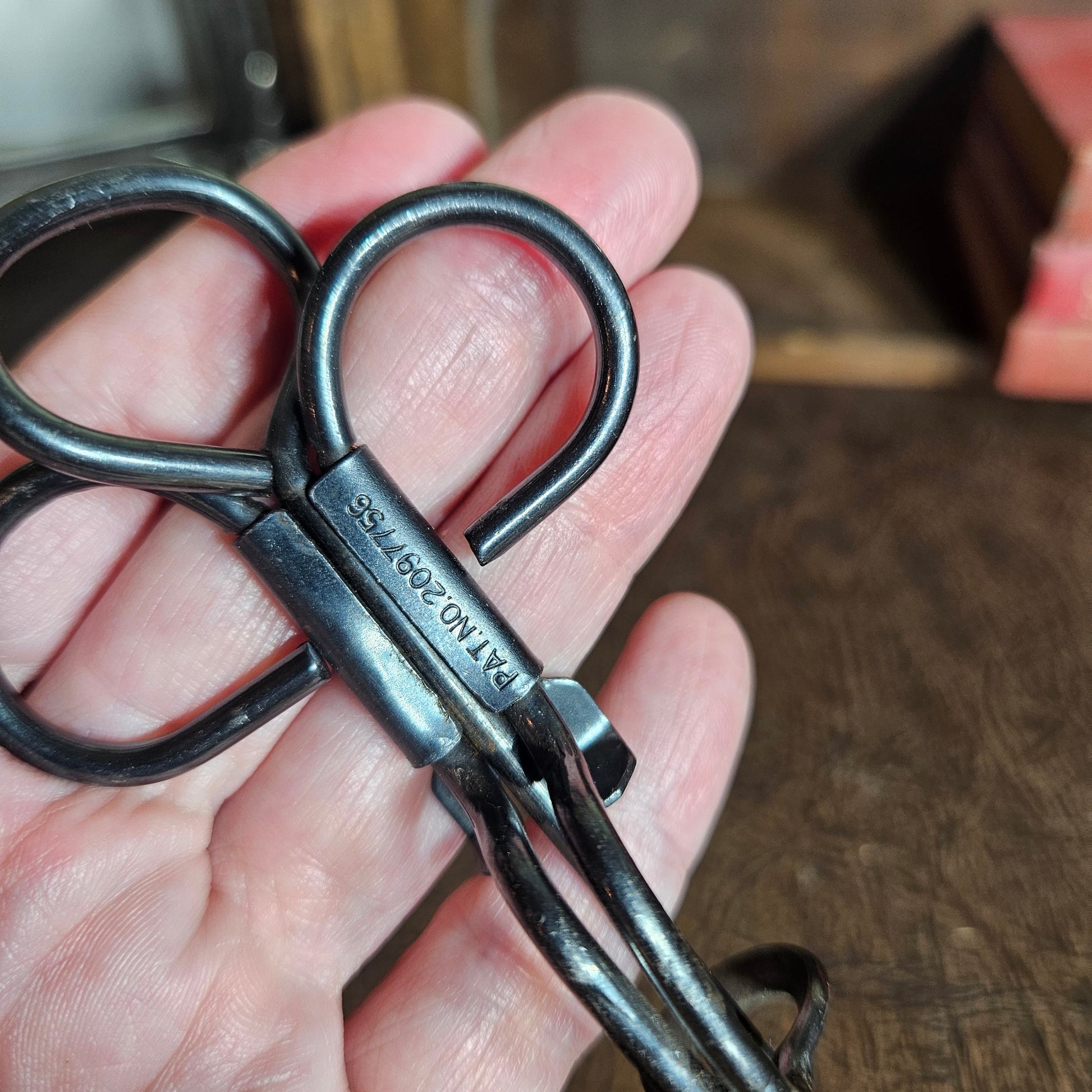 Patent marked cherry tool in vintage metal finish