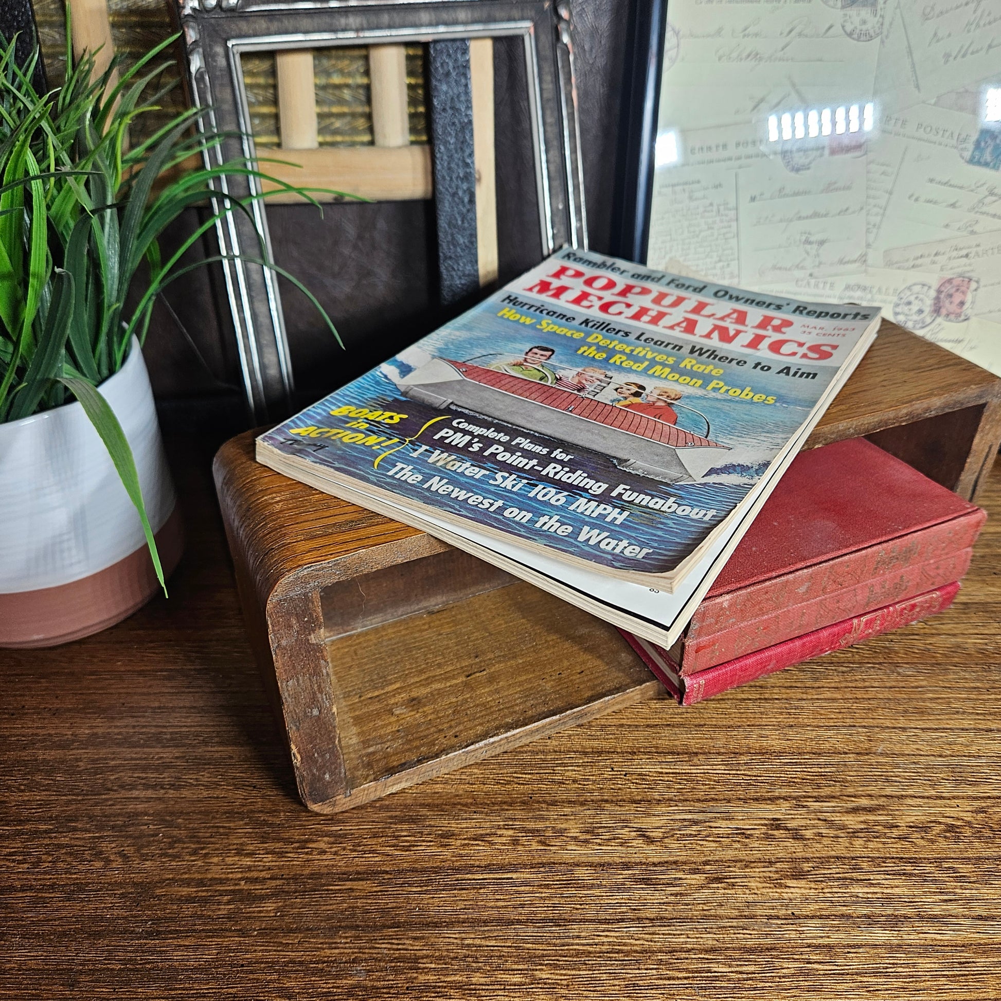 popular mechanics march 1963 magazine cover boat