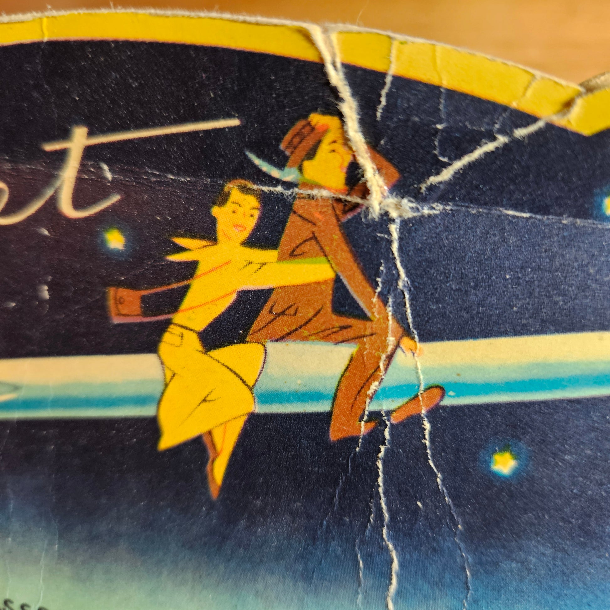Retro space design sewing needle case mid century