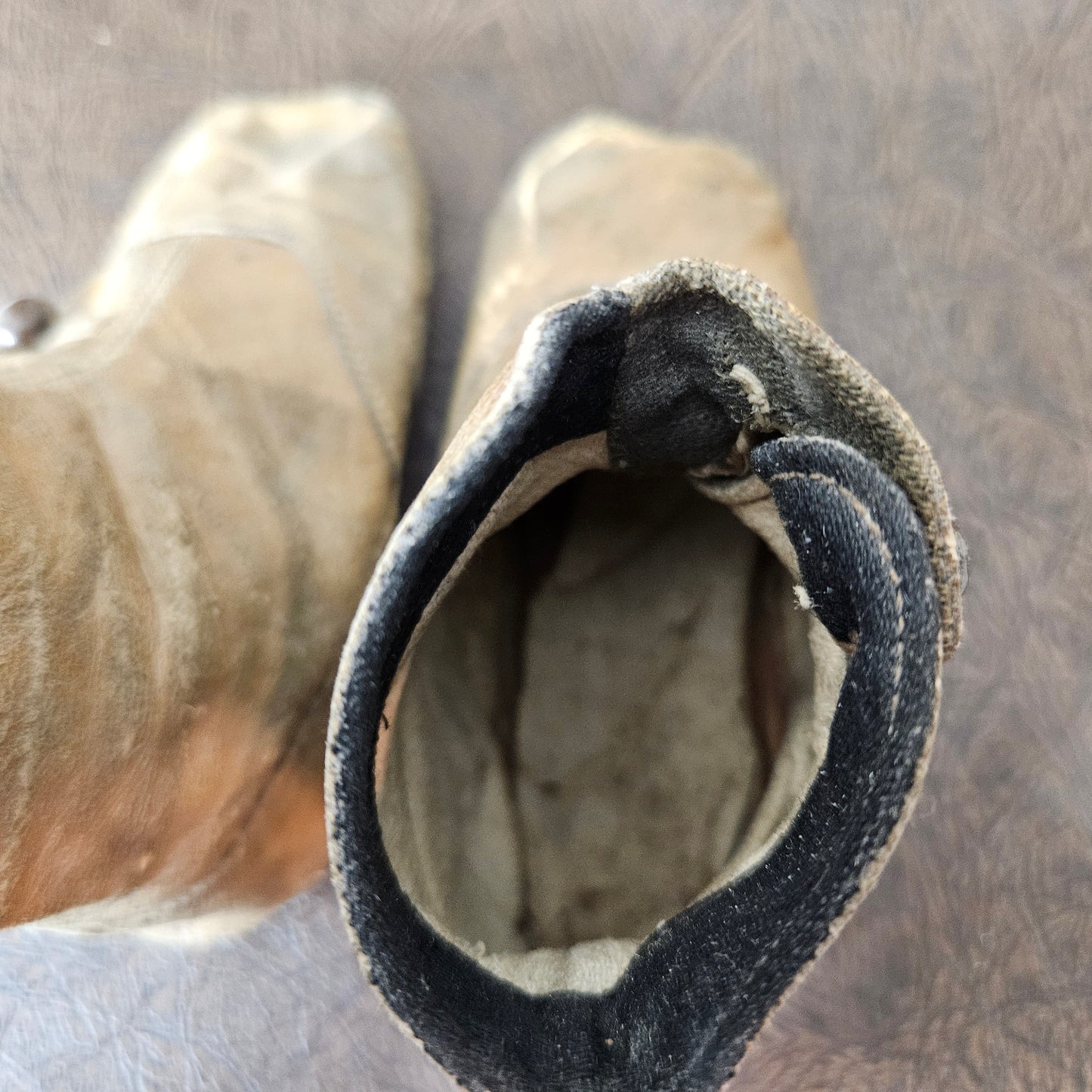 Antique Button Up Baby Shoes Leather Infant Boots