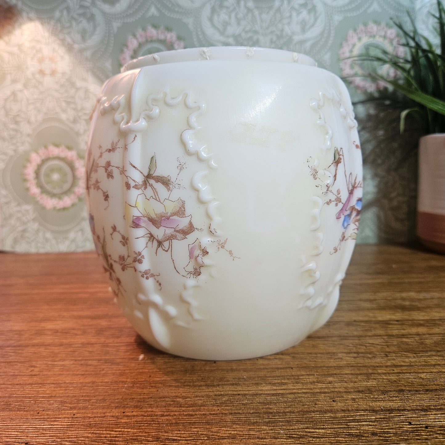 Wave Crest Milk Glass Biscuit Jar Body