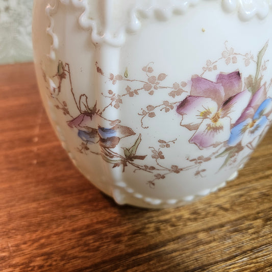 Wave Crest Milk Glass Biscuit Jar Body
