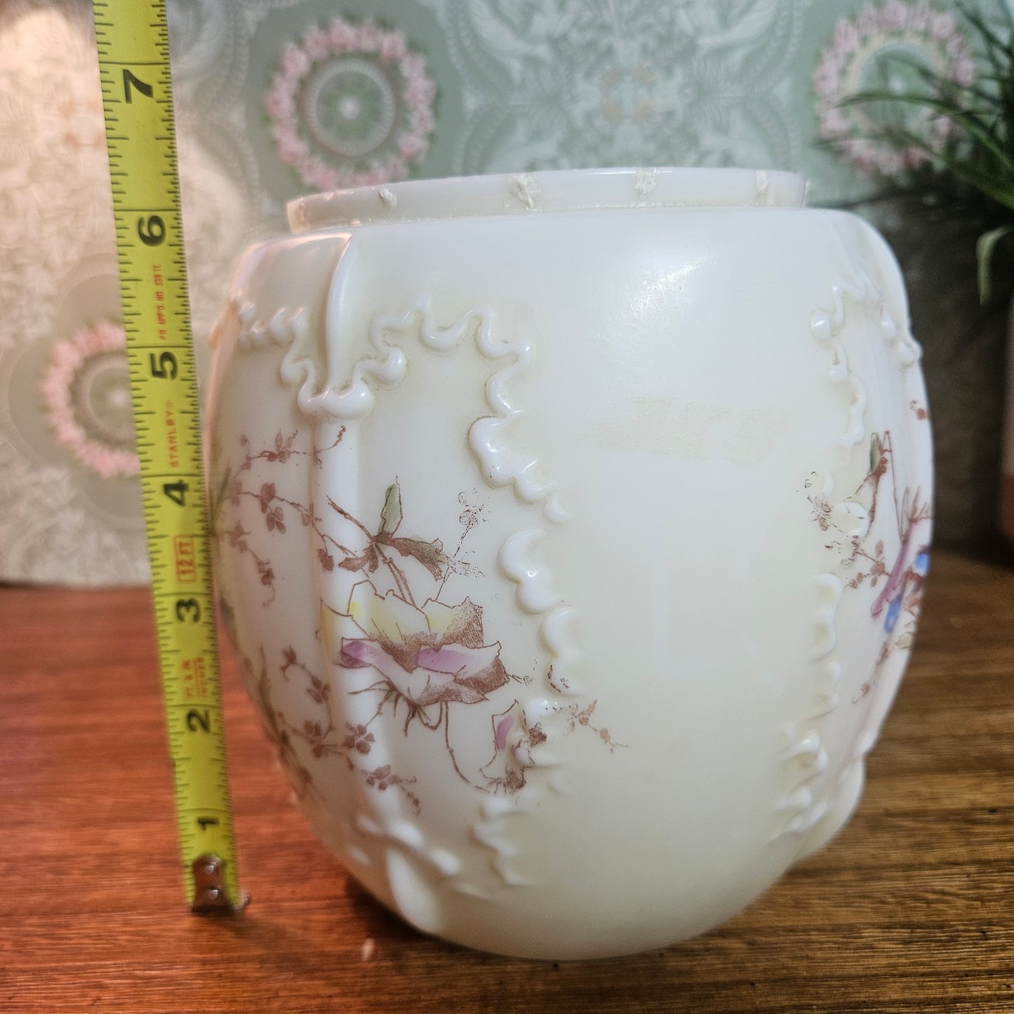 Wave Crest Milk Glass Biscuit Jar Body