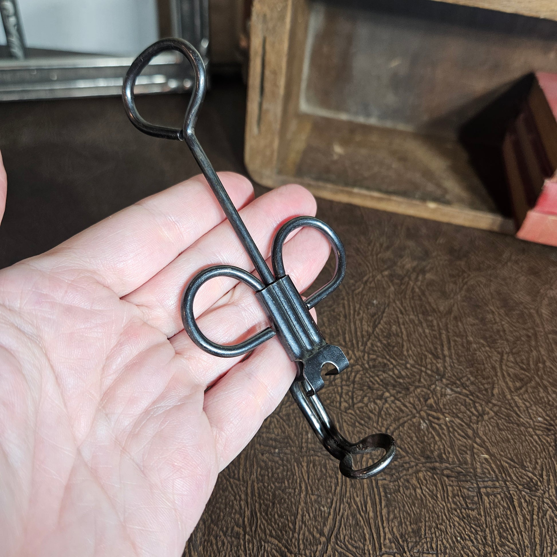 Summer kitchen fruit prep tool for pitting fresh cherries
