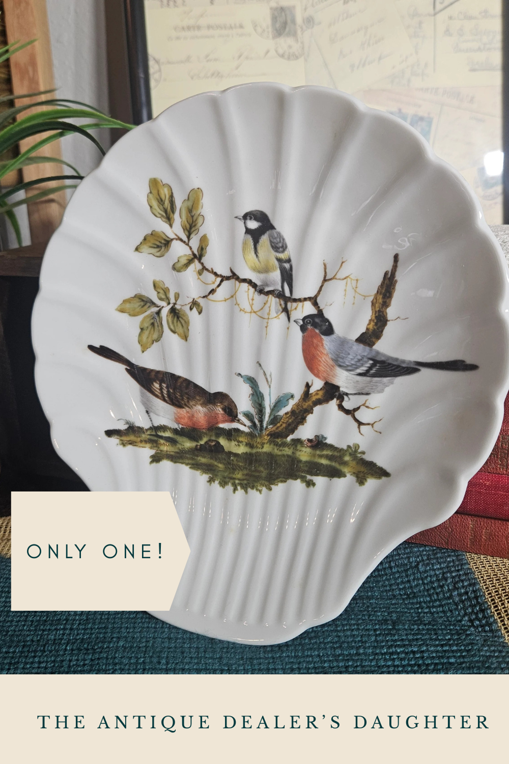 Limoges France Bird Shell Porcelain Dish