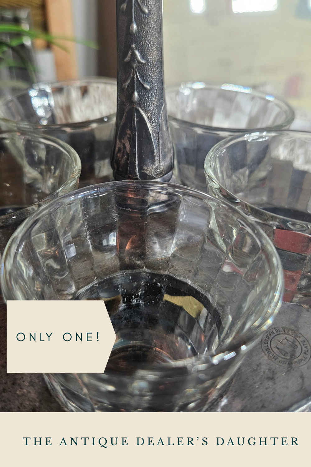 Rogers Bros Silver Plate Barware Set with Glasses
