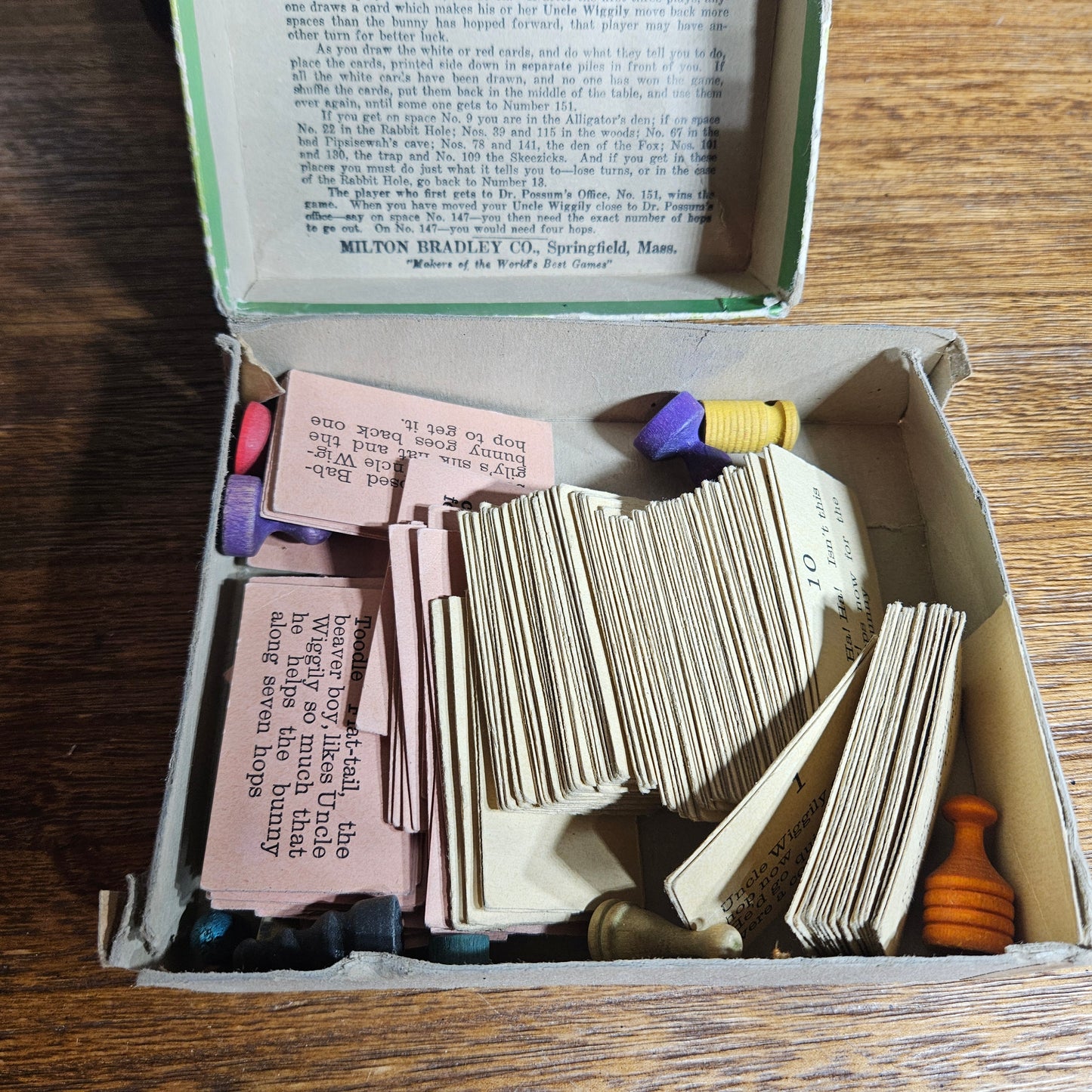 Vintage Uncle Wiggily Game Milton Bradley Complete Set