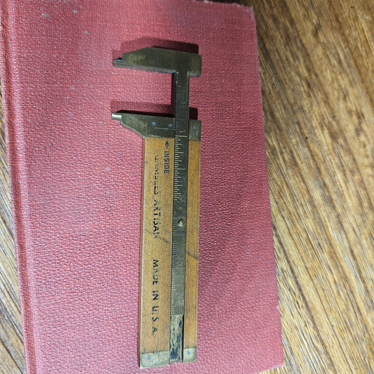 antique woodworking caliper rustic tool decor